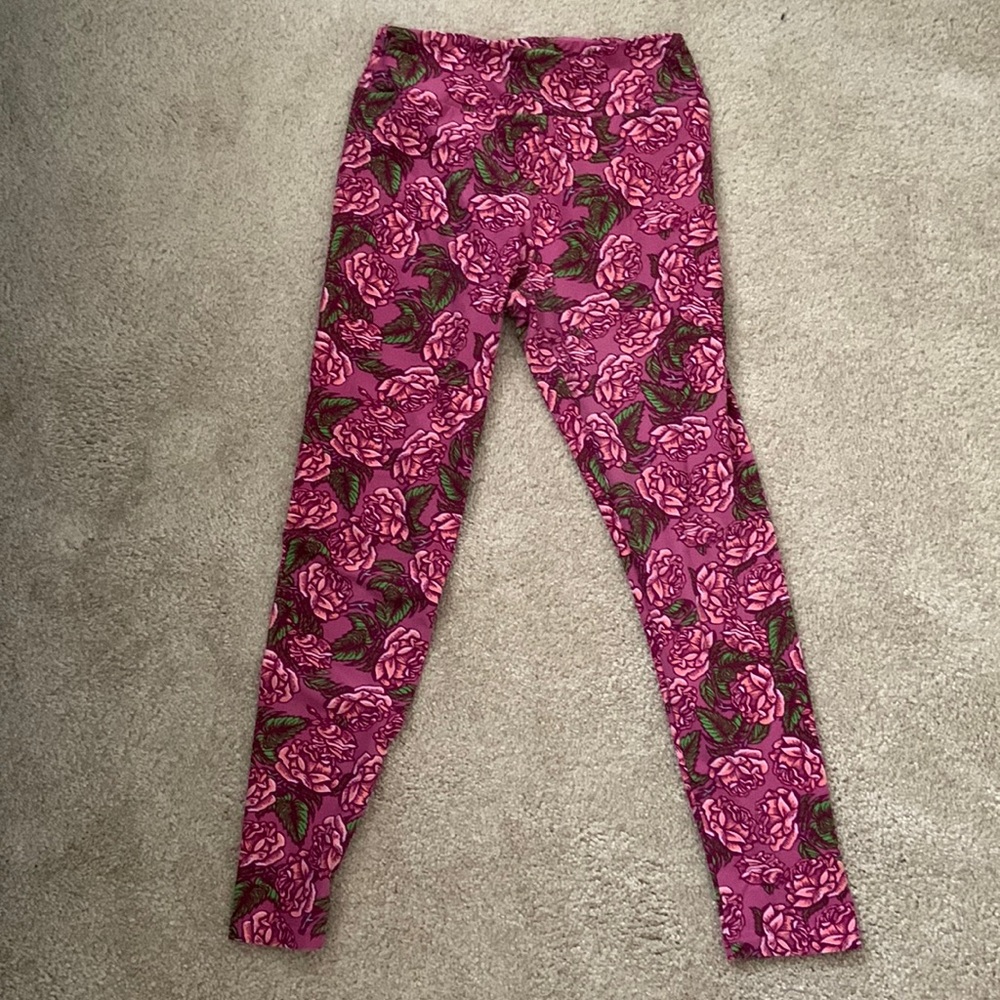 LulaRoe OS Floral Leggings